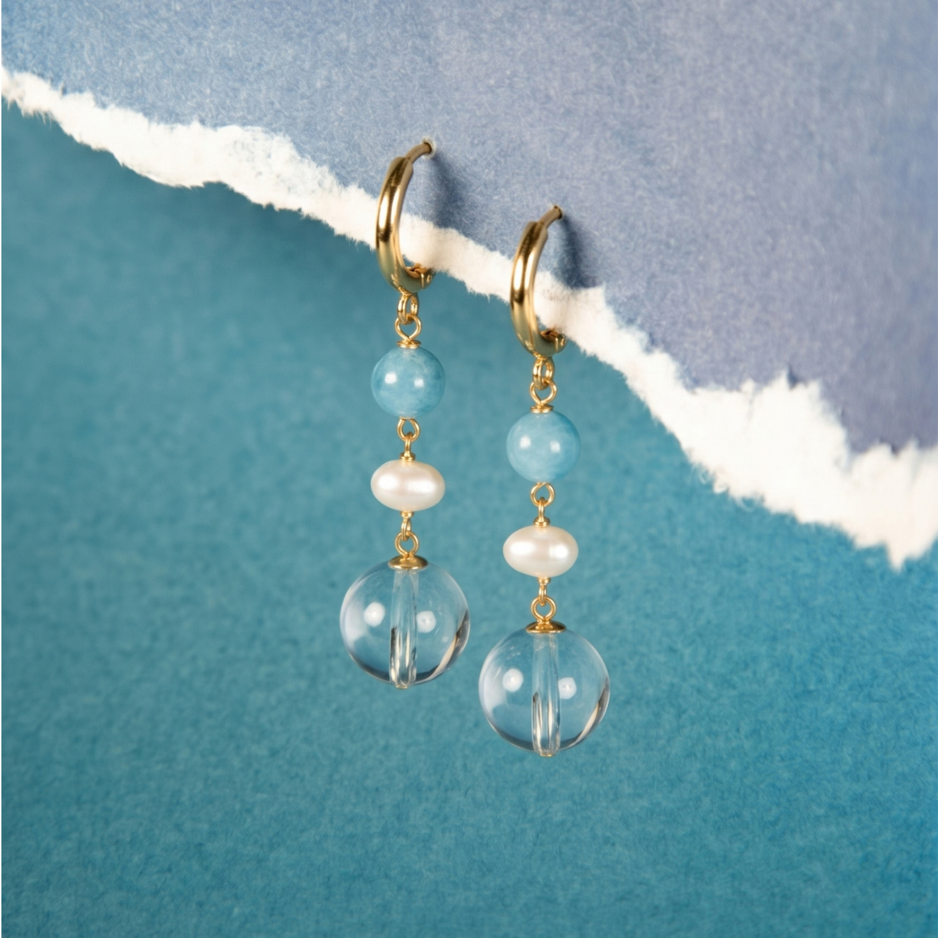 Small Wave Earrings
