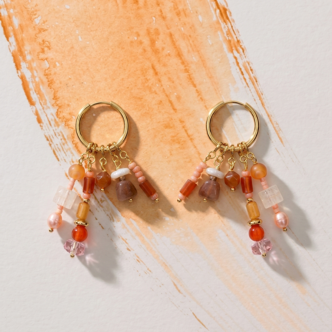 Apricot Parade Earrings