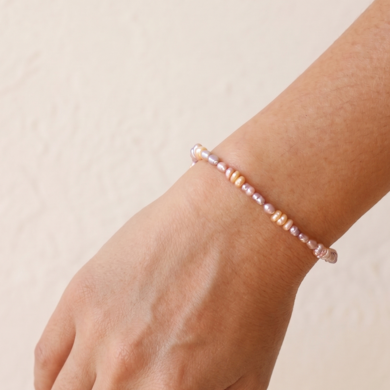 Mauve Pearls Bracelet