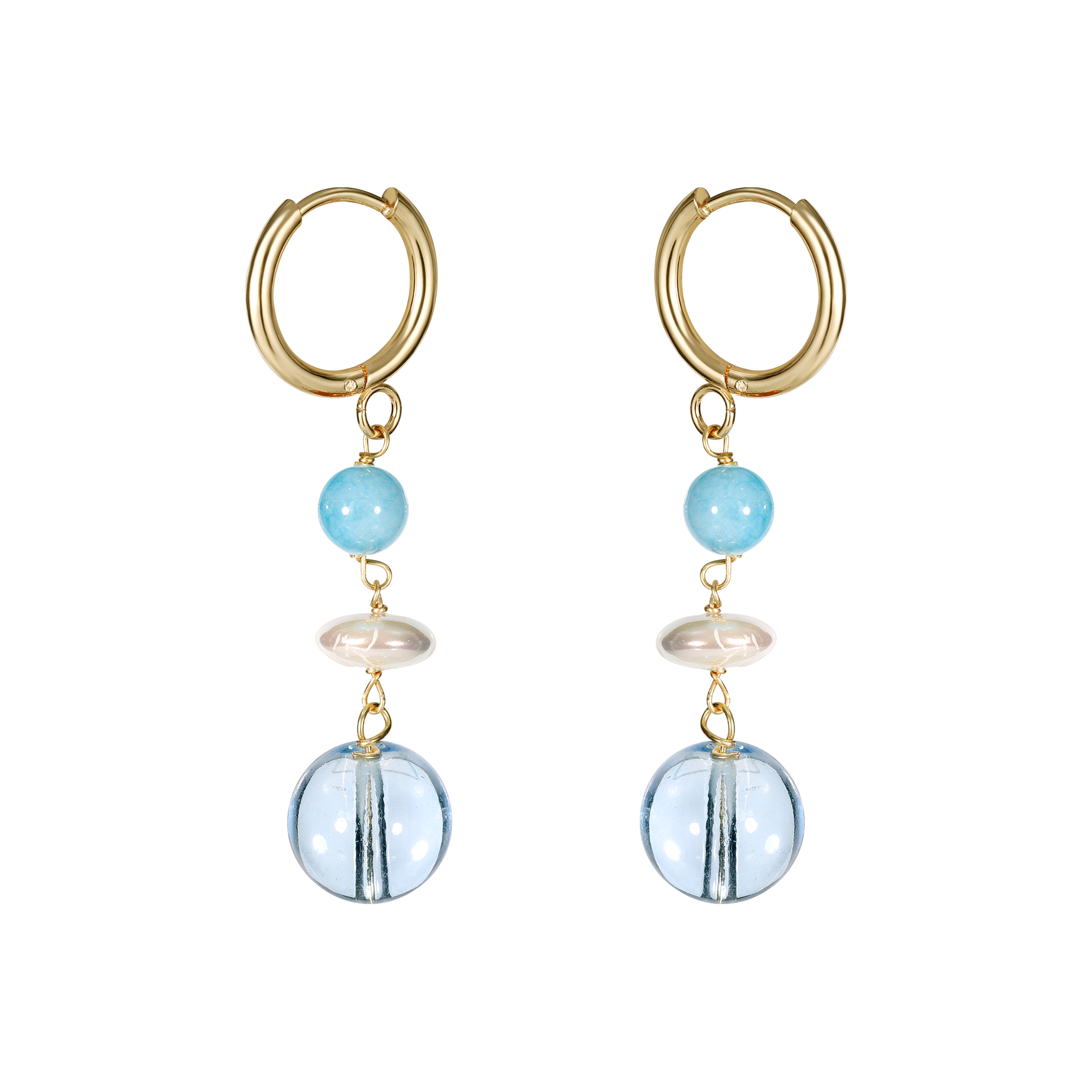 Small Wave Earrings